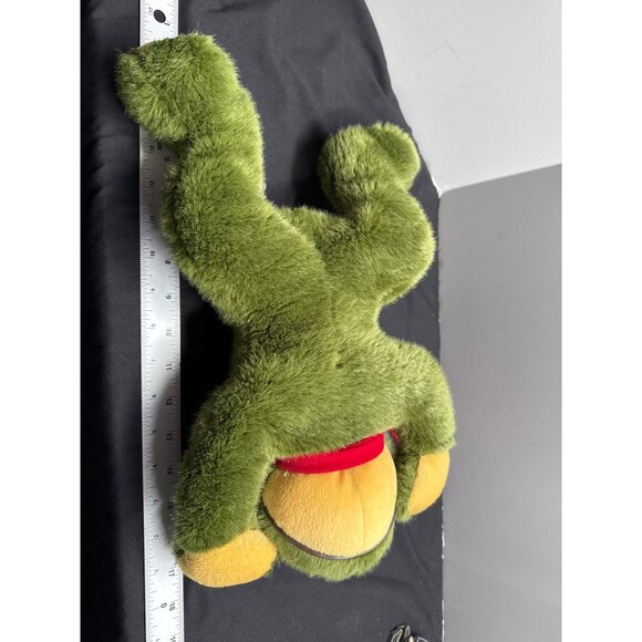 Wish Pets Mr Ribet Xmas 14" Frog Plush Soft Stuffed Animal Vtg 1998 Ear Muff Sca - Picture 6 of 6